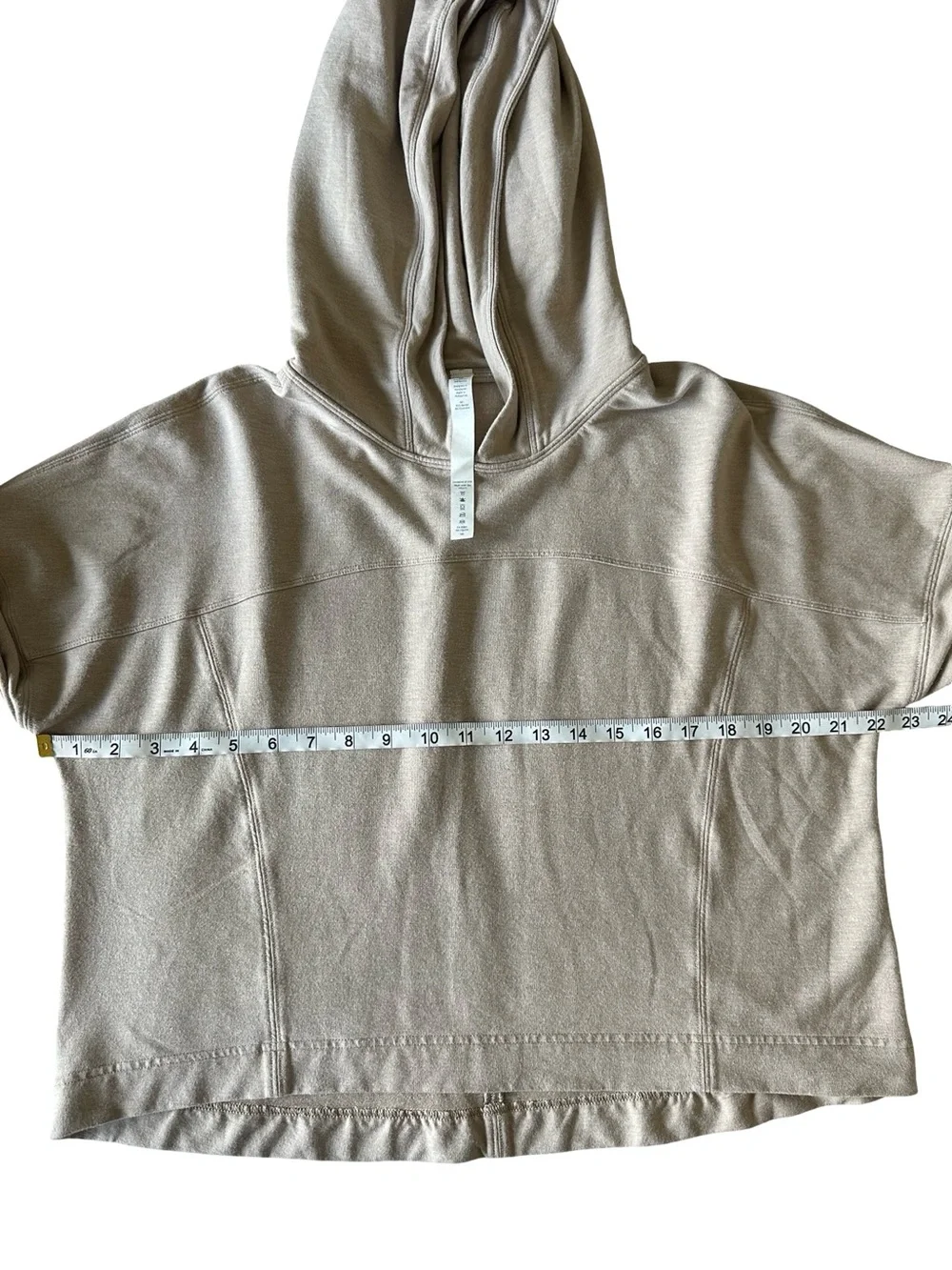 Lululemon Modal Hooded Pullover Taupe Size 12